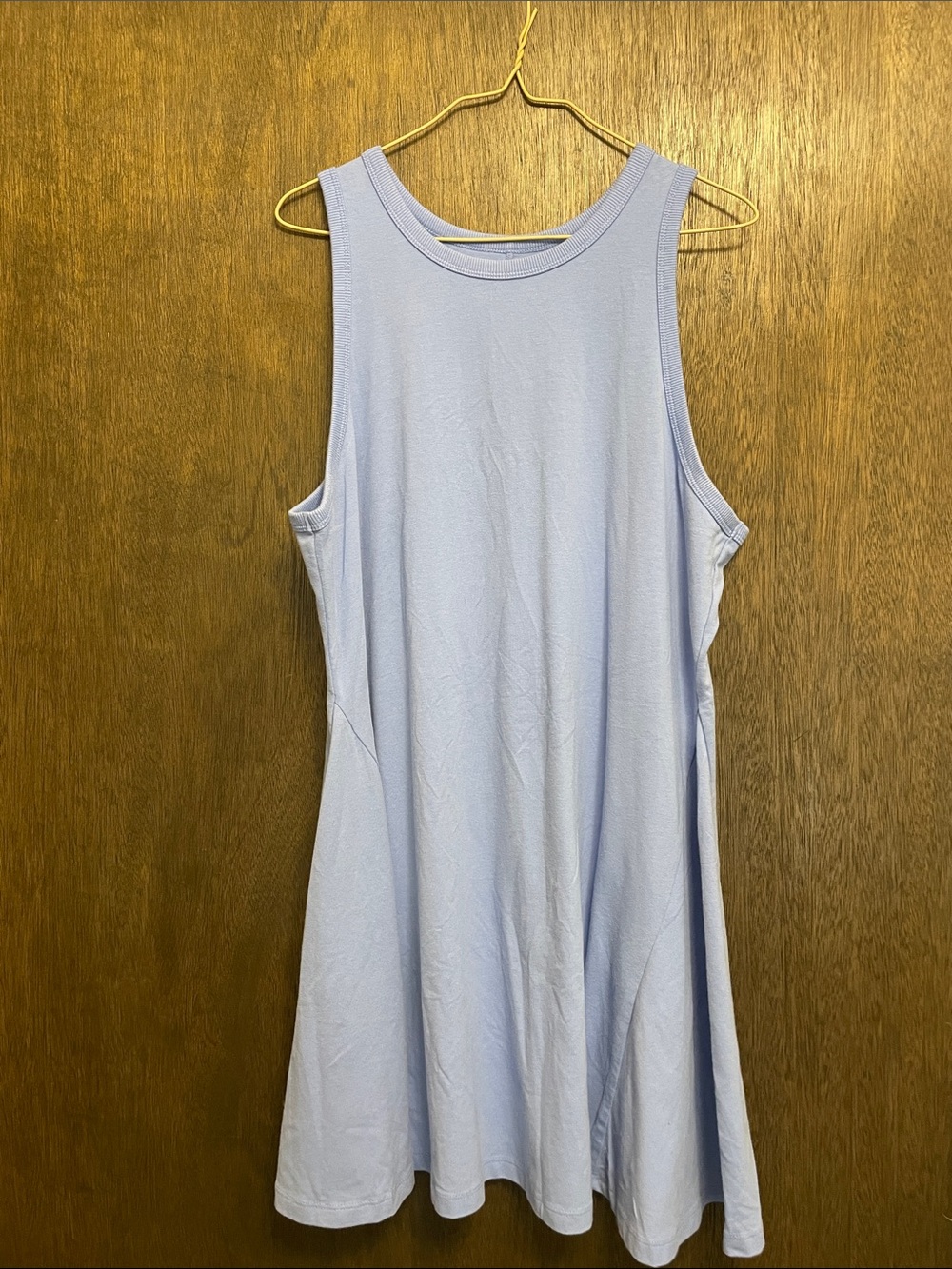 a new day Light Blue Sleeveless Swing Mini Dress